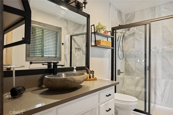 Bathroom, Glass Shower, Interior, Marble Walls