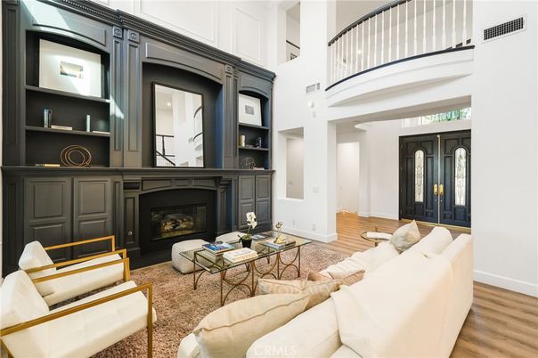Fireplace, Interior, Living room, Wood Texture Flooring