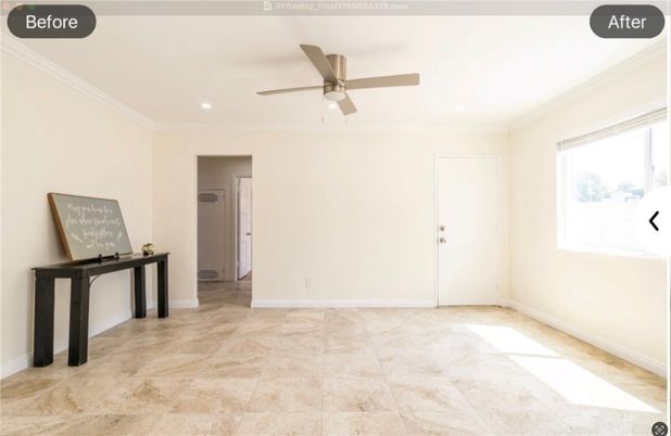 Empty room, Interior, Recessed Lighting