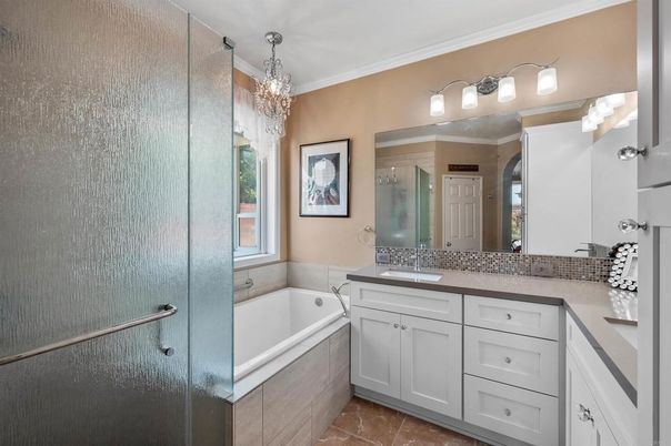 Bathroom, Chandelier, Interior