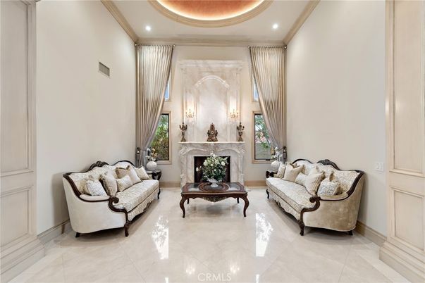 Fireplace, Interior, Living room, Recessed Lighting