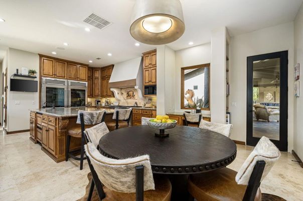 Dining room, Interior, Kitchen, Recessed Lighting
