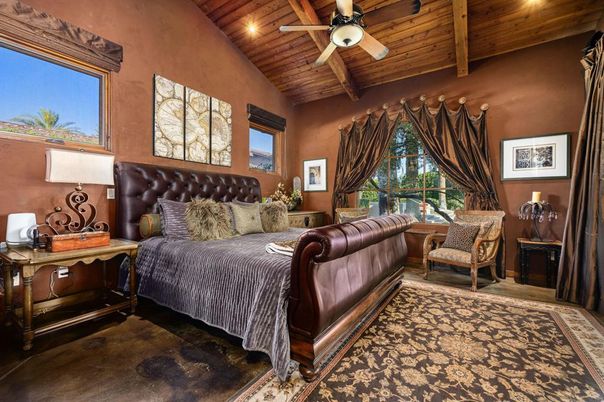 Bedroom, Interior, Recessed Lighting, Wooden Beams, Wooden Ceilings