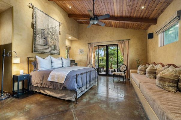 Bedroom, Interior, Recessed Lighting, Wooden Beams, Wooden Ceilings