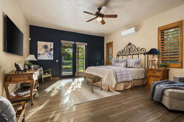 Bedroom, Interior, Wood Texture Flooring