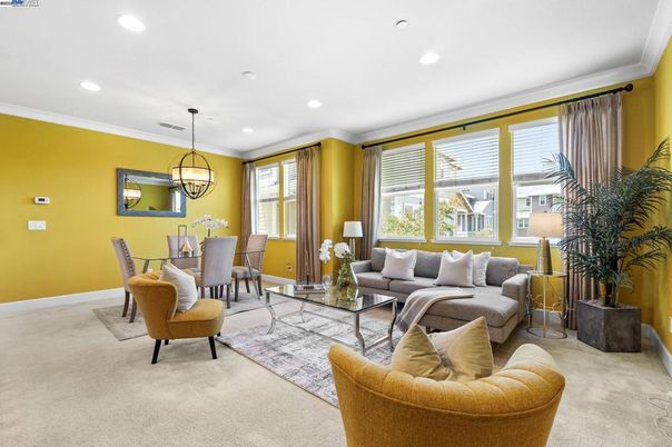 Chandelier, Dining room, Interior, Living room, Recessed Lighting
