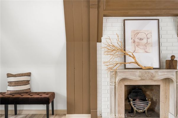 Fireplace, Interior, Wood Texture Flooring
