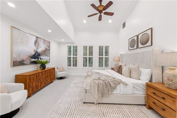 Bedroom, Interior, Recessed Lighting