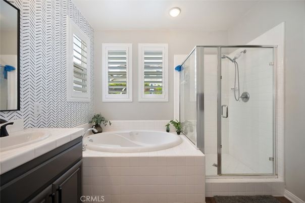 Bathroom, Glass Shower, Interior, Tile Countertops