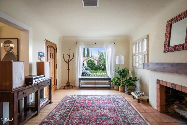 Fireplace, Interior, Wood Texture Flooring