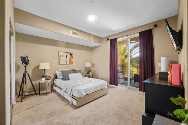Bedroom, Interior, Recessed Lighting