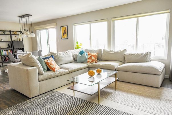Fireplace, Interior, Living room, Pendant Lights, Wood Texture Flooring