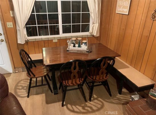 Dining room, Interior, Wood Texture Flooring, Wooden Walls