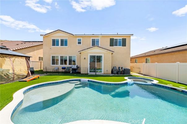 Exterior, Pool, Solar Panels