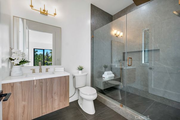 Bathroom, Glass Shower, Interior