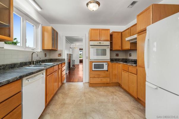 Interior, Kitchen, Wood Texture Flooring