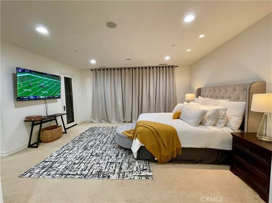 Bedroom, Interior, Recessed Lighting