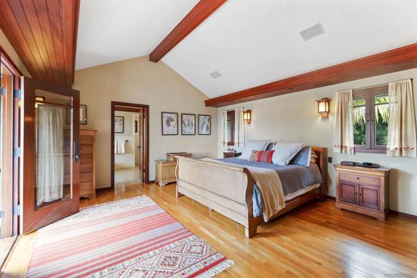 Bedroom, Interior, Wooden Beams, Wood Texture Flooring