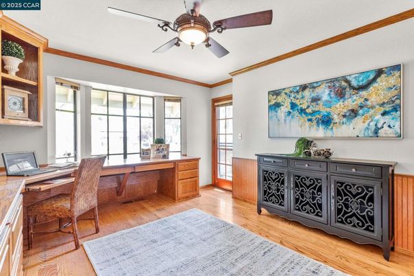 Home Office, Interior, Wood Texture Flooring