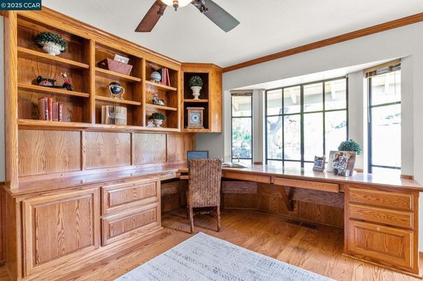 Home Office, Interior, Wood Texture Flooring