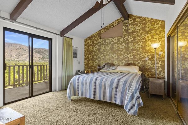 Bedroom, Interior, Wooden Beams