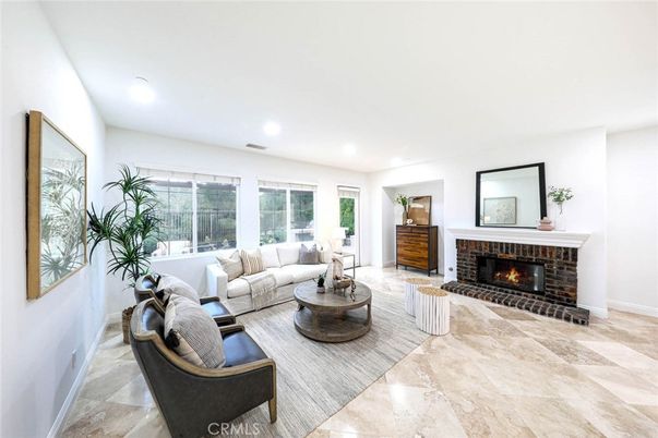 Fireplace, Interior, Living room, Recessed Lighting