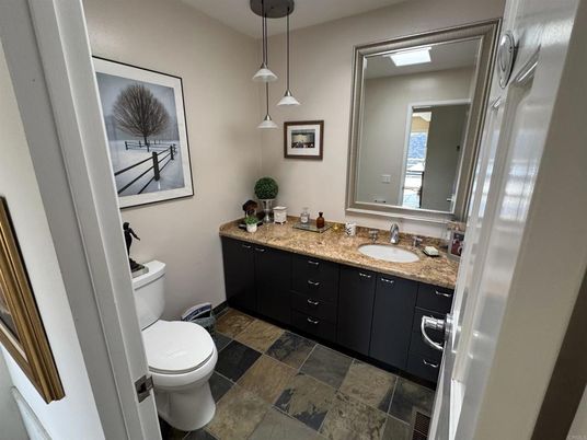 Bathroom, Dual Sink Vanities, Interior, Pendant Lights