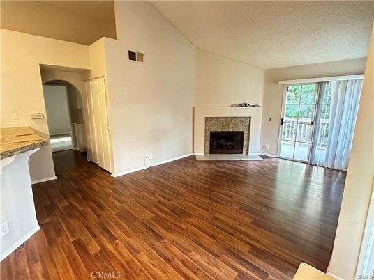 Empty room, Fireplace, Interior, Wood Texture Flooring