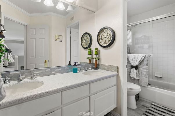 Bathroom, Dual Sink Vanities, Glass Shower, Interior