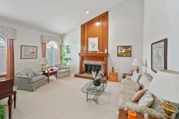 Fireplace, Interior, Living room, Recessed Lighting