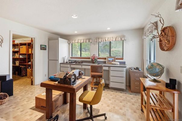 Home Office, Interior, Recessed Lighting