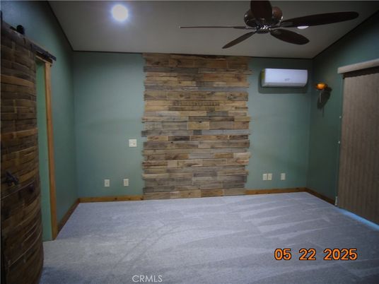 Empty room, Interior, Recessed Lighting, Wooden Walls