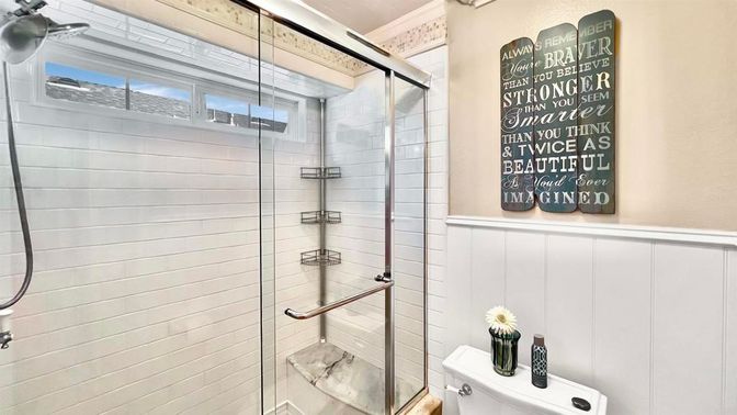 Bathroom, Glass Shower, Interior