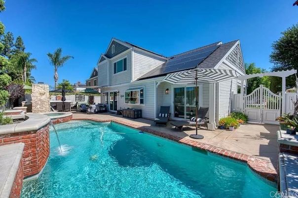 Exterior, Pool, Solar Panels