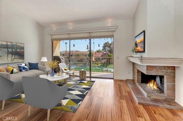 Fireplace, Interior, Living room, Wood Texture Flooring