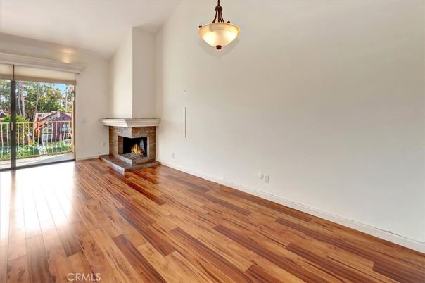 Empty room, Fireplace, Interior, Wood Texture Flooring