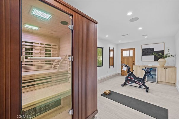 Fitness Equipment, Interior, Recessed Lighting, Sauna Room