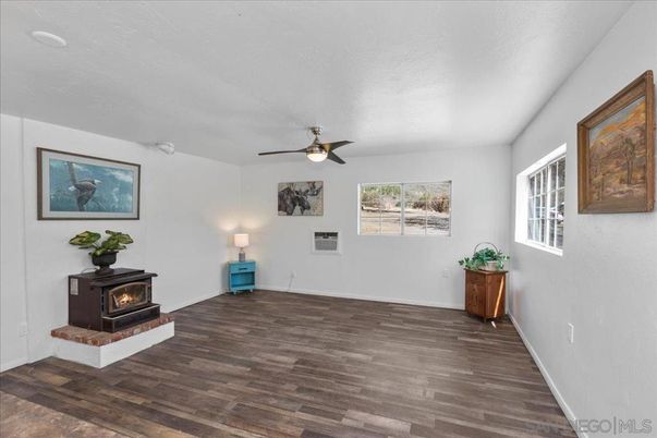 Empty room, Fireplace, Interior, Wood Texture Flooring