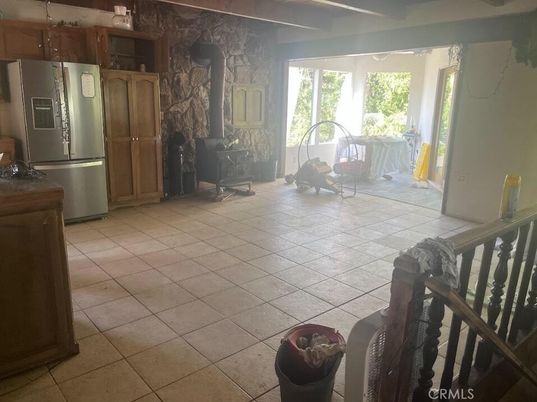 Fireplace, Interior, Kitchen, Stone Walls
