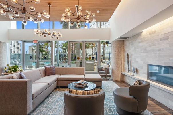 Fireplace, Interior, Living room, Pendant Lights, Stone Walls, Wooden Ceilings, Wood Texture Flooring