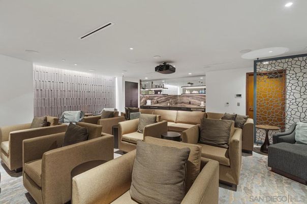 Interior, Living room, Recessed Lighting, Theatre Room