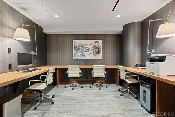Home Office, Interior, Recessed Lighting