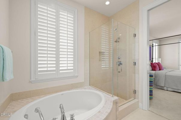 Bathroom, Bedroom, Glass Shower, Interior, Recessed Lighting