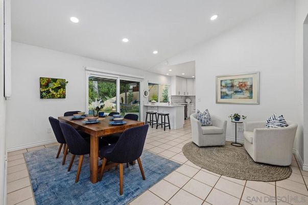Dining room, Interior, Kitchen, Living room, Recessed Lighting