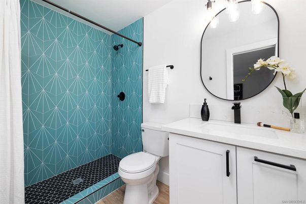 Bathroom, Interior, Wood Texture Flooring