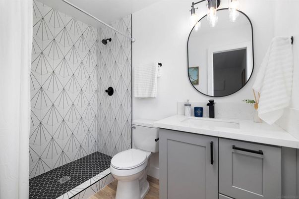 Bathroom, Interior, Wood Texture Flooring