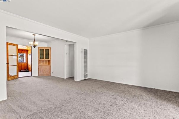 Chandelier, Empty room, Interior