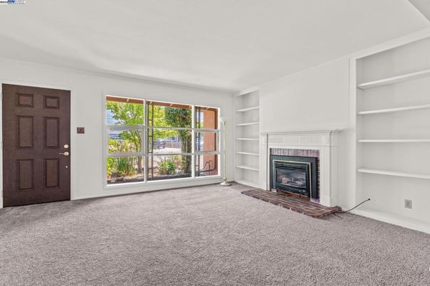 Empty room, Fireplace, Interior