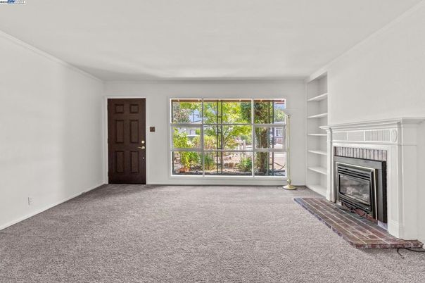 Empty room, Fireplace, Interior