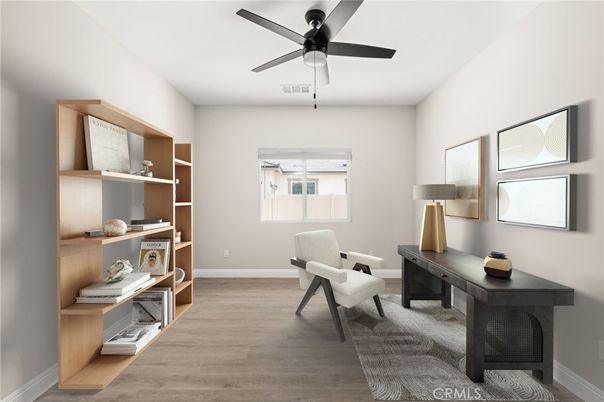 Home Office, Interior, Wood Texture Flooring